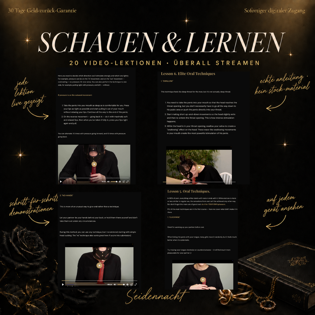 Unvergesslich – Der komplette Oral-Guide